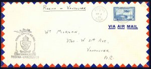 Canada Sc# C6 First Flight (Regina>Vancouver) 1939 3.2 Trans Canada Air Mail