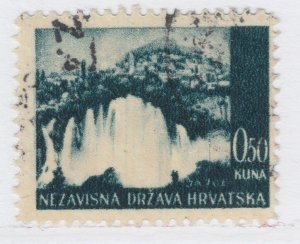 Croatia 1941 Pictorial Designs 50b Used Stamp A19P11F613-