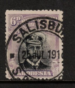 Rhodesia #122a (SG #255g) Used Fine - Very Fine Grey Black & Slate Lilac