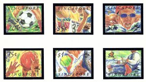 Singapore 621-26 MNH 1992 Olympics         (KA)