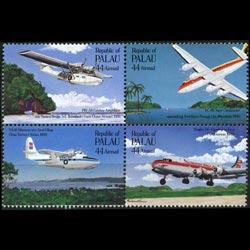 PALAU 1985 - Scott# C10-3 Planes Set of 4 NH