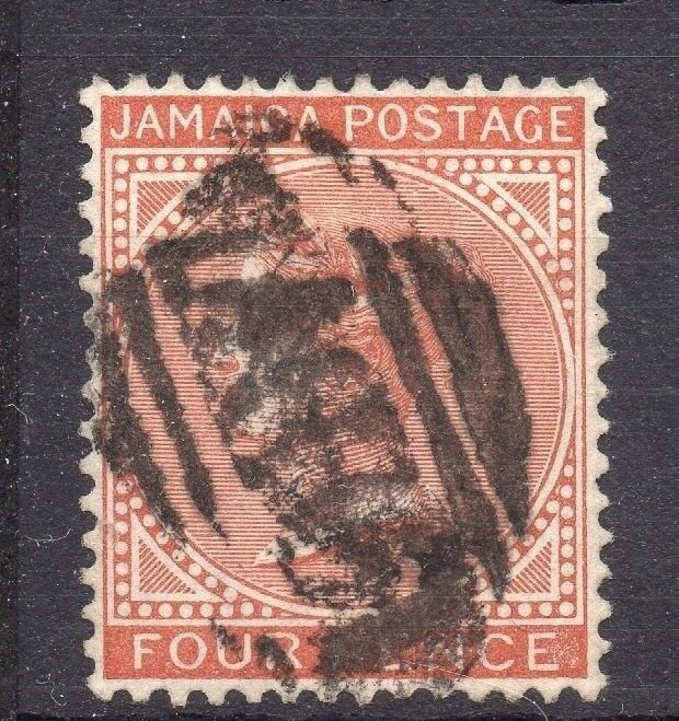 Jamaica 1883 Early Issue Fine Used 4d. Crown C.A 189739