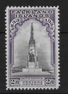 FALKLAND ISLANDS SG135 1933 2/6 BLACK & VIOLET MTD MINT