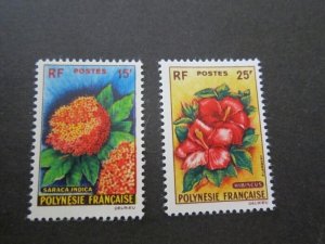 French Polynesia 1962 Sc 196-7 set MH