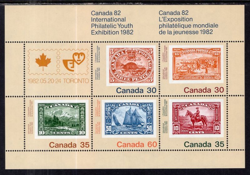 Canada 913a Stamp on Stamp Souvenir Sheet MNH VF