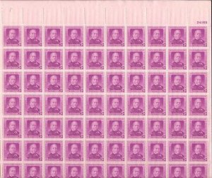 US Stamp - 1950 Samuel Gompers - 70 Stamp Sheet - Scott #988