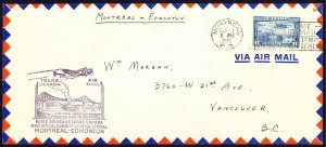 Canada Sc# C6 First Flight (Montreal>Edmonton) 1939 3.1 Trans Canada Air Mail