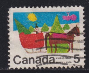 Canada 520 Horse Drawn Sleigh 5¢ 1970