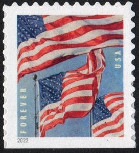 SC#5658 (Forever) U.S. Flags Booklet Single: BCA (2022) SA