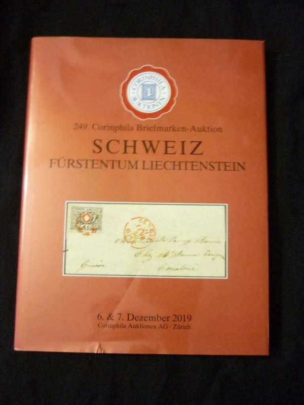 CORINPHILA AUCTION CATALOGUE 2019 SCHWEIZ & FURSTENTUM LIECHTENSTEIN