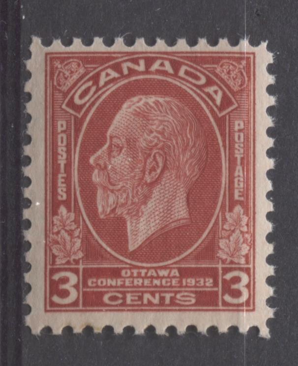 Canada #192 3c Deep Scarlet Vermilion 1932 Ottawa Conference Cream Gum VF-75 NH