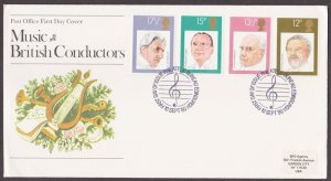 GREAT BRITAIN - 1980 BRITISH MUSIC CONDUCTORS - FDC