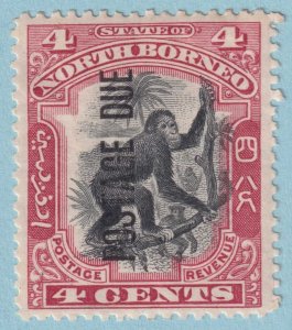 NORTH BORNEO J13 MINT HINGED OG * NO FAULTS VERY FINE !  NOE