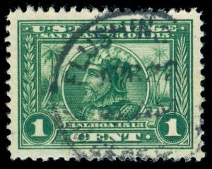 MOMEN: US STAMPS #397 USED Pf GRADED CERT XF-SUP 95 LOT #88207