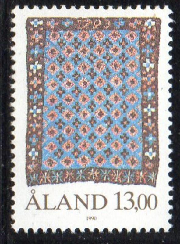 Aland Finland Sc 53 1990 13m Tapestry stamp mint NH