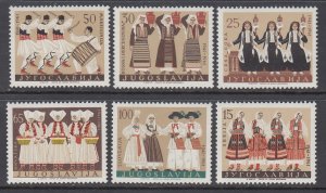 Yugoslavia 617-622 Costumes MNH VF