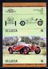St Lucia 1984 Cars #1 (Leaders of the World) $1 Alfa Rome...