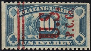 SC#RF23 10¢ Playing Card Stamp: Precancel U.S.P.C.Co. (1929) Used