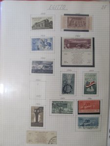 Egypt Stamps 1959-1960 MNH**MH* and Used LR105P25-