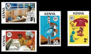 Kenya 1976 - East African Telecommunication - Set of 4v - Scott 56-59 - MNH