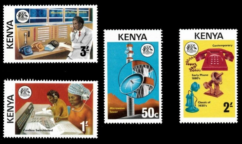 Kenya 1976 - East African Telecommunication - Set of 4v - Scott 56-59 - MNH