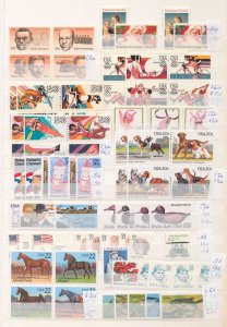 USA Early/1990s Mainly MNH Mixture(450+)Space Flowers Wildlife Face Apx$110+FB59