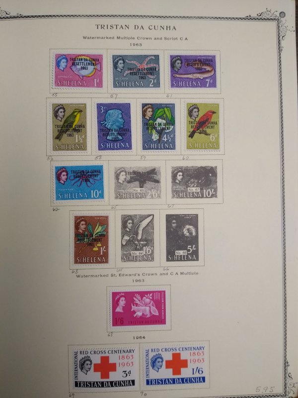 collection on pages Tristan da Cunha 1960-69 PT: CV $211