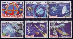 Cuba, 1980, Intercosmos Program, Mi#2470-75, used,++