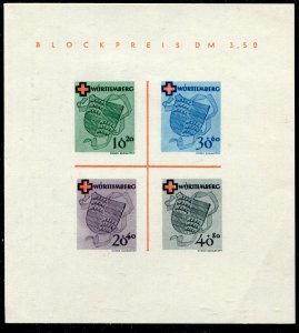 Wuertemberg  Sc.# 8NB4a  MNH