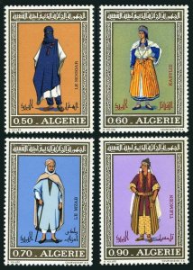 Algeria 485-488, MNH. Mi 595-598. Costumes, 1973. Hongar, Kabyle, Mzab, Tlemcen.