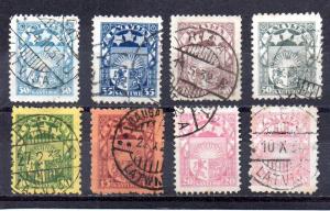 Latvia 144-151 used
