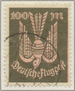 Germany Airmail Deutsche Flugpost Air Post 100 Mk Weimar Republic SG229 1922