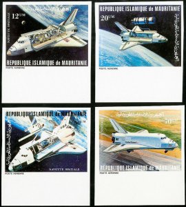 Mauritania Stamps MNH 4 Value Imperf Space Set