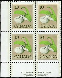 CANADA   #711 MNH LOWER LEFT PLATE BLOCK  (3)