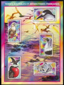 French Southern & Antartic FSAT 2008 - Sea Birds - Wildlife  MNH sheet # 408