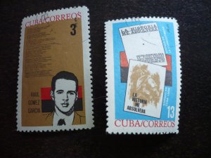 Stamps - Cuba - Scott# 850-851 - Used Set of 2 Stamps