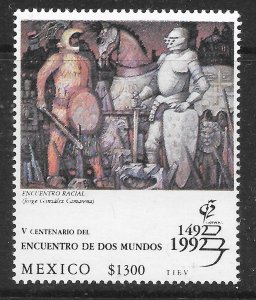 MEXICO SG2063 1992 MEETING OF 2 WORLDS (6th ISSUE) 1300p MNH