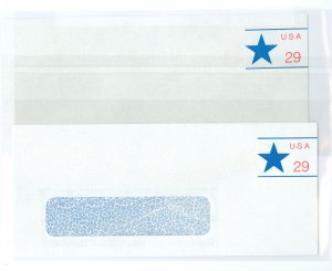 US U623 Two unused entire envelopes