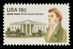 PCBstamps   US #1935 18c James Hoban, 1981, MNH, (4)