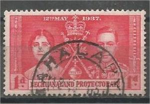 BECHUANALAND, 1937, used 1p, Coronation Issue, Scott 121