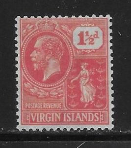 Virgin Islands 56 1/2d KGV single Unused LH