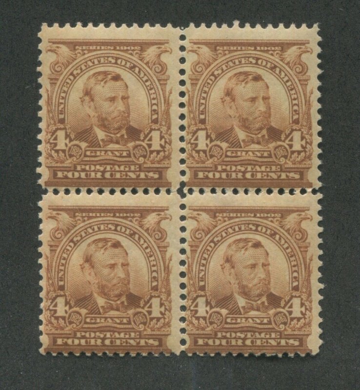 1902 United States Postage Stamp #303 Mint Never Hinged OG Block of 4 