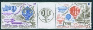 FSAT Scott C82a MNH** BALLOON &  AIRSHIP strip CV$5