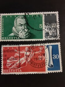 Switzerland #312-315          Used