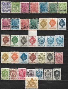 COLLECTION LOT OF 36 LIECHTENSTEIN 1912+ STAMPS