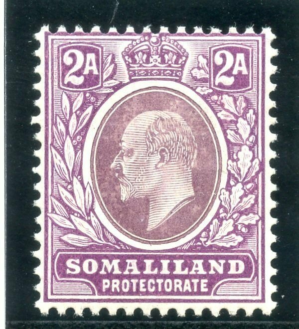 Somaliland 1909 KEVII 2a dull & bright purple (CH) superb MNH. SG 47a.