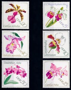 [67625] Germany DDR 1968 Flora Flowers Blumen Orchids  MNH