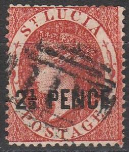 St Lucia #17 Fine Used  CV $27.50  (A5635)