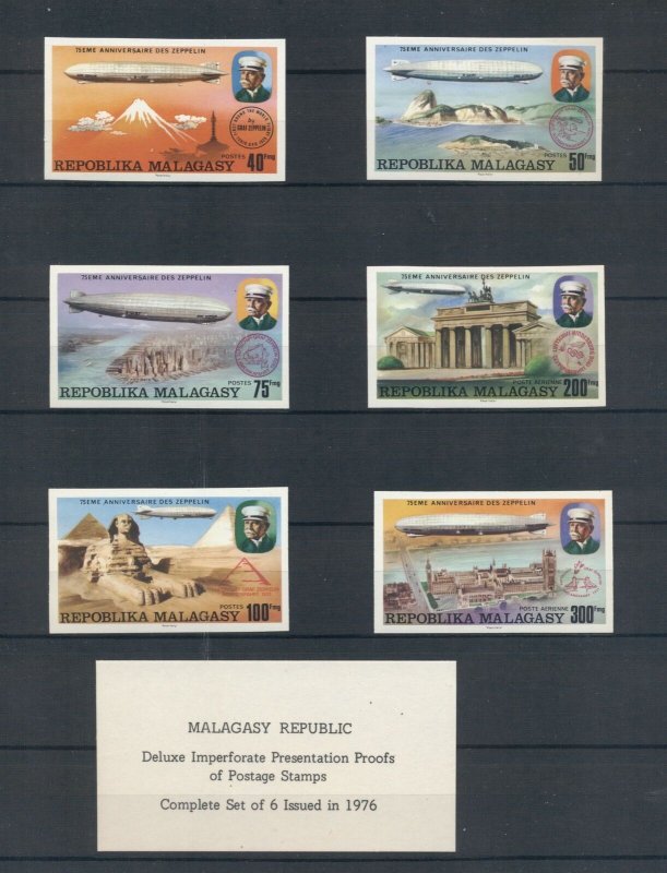 ZEPPELIN PRESENTATION PROOF SETS: Liberia Congo Volta Niger Mauritania Ivory+++