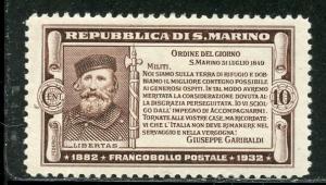 San Marino # 143, Mint Hinge. CV $ 10.00